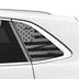 Fits Volkswagen Atlas Cross Sport SEL 2020-2025 Quarter Window American Flag Vinyl Decal Stickers - Bogar Tech Designs
