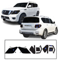 Fits Nissan Armada 2017-2020 Full Headlight Taillight Precut Smoked PPF Tint Kit Film Overlay  - Bogar Tech Designs