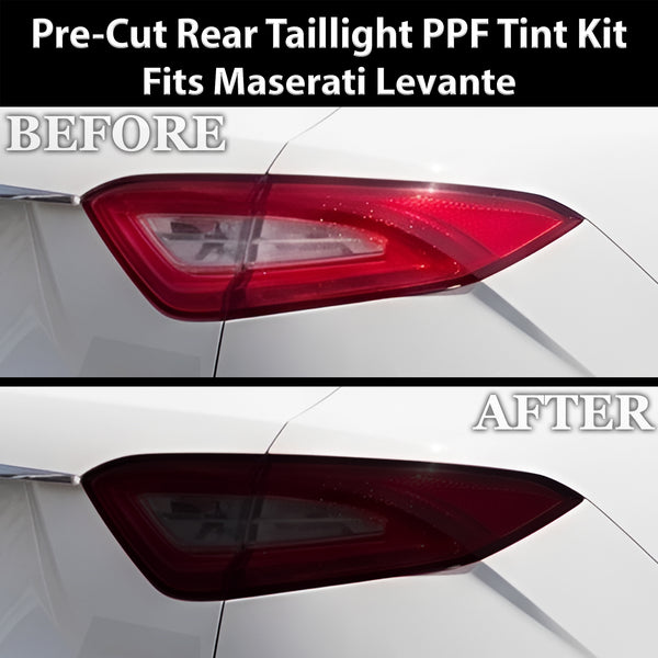 Fits Maserati Levante 2017-2020 Full Headlight Taillight Precut Smoked PPF Tint Kit Film Overlay  - Bogar Tech Designs