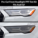 Fits Audi Q7 2020-2024 Full Headlight Taillight Precut Smoked PPF Tint Kit Film Overlay  - Bogar Tech Designs