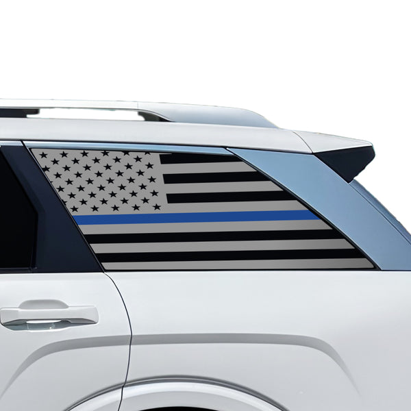 Fits Hyundai Palisade 2026-2027 Quarter Window American Flag Vinyl Decal Stickers - Bogar Tech Designs