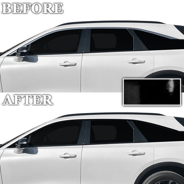 Fits Acura ZDX 2024-2026 Vinyl Chrome Delete Grille Blackout Decal Stickers Overlay Film - Bogar Tech Designs