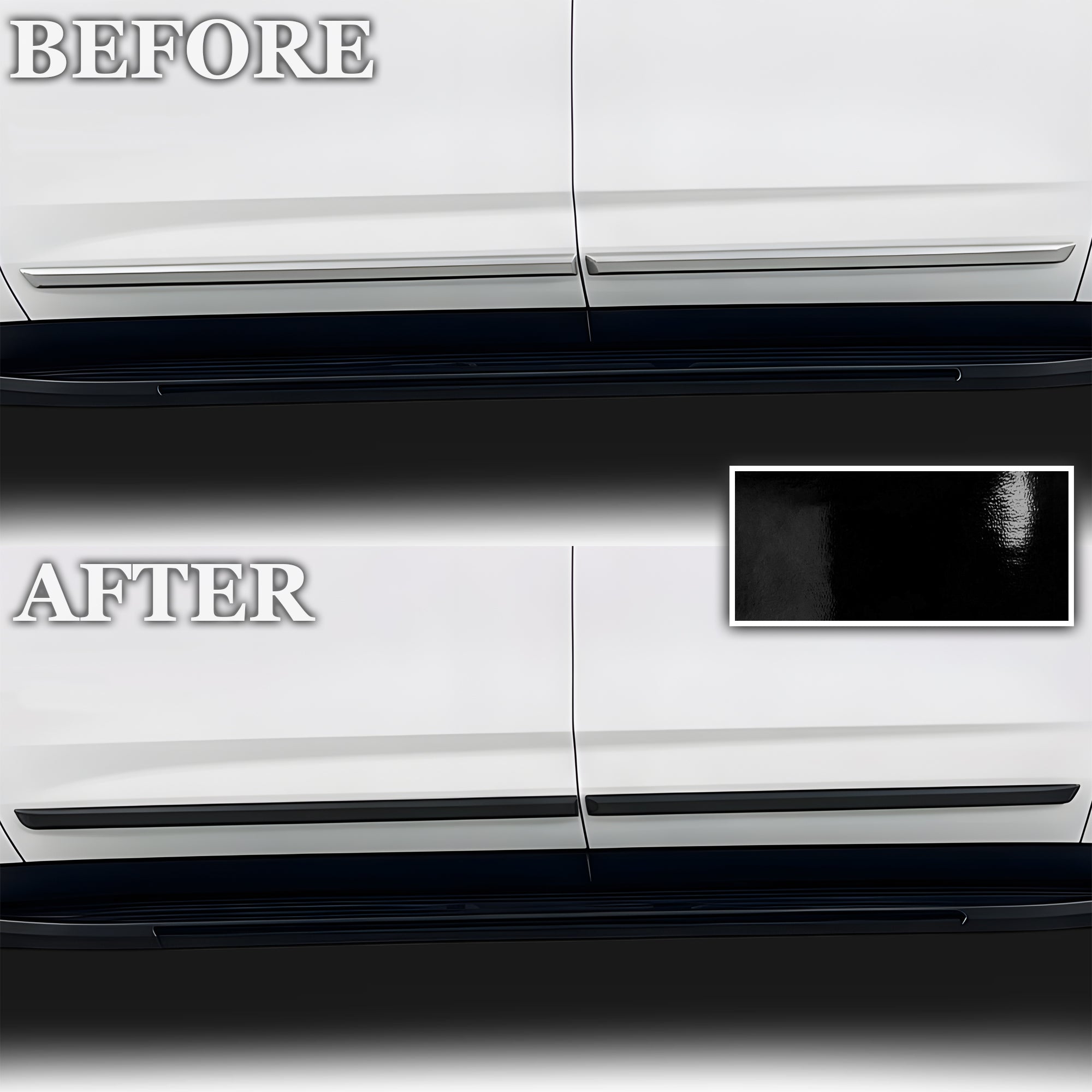 Fits GMC Yukon XL 2025-2026 Vinyl Chrome Delete Grille Blackout Decal Stickers Overlay Film - Bogar Tech Designs