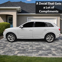 Fits Audi Q7 2017-2026 Animal Leopard Cheetah Cow Window Vinyl Decal Stickers - Bogar Tech Designs