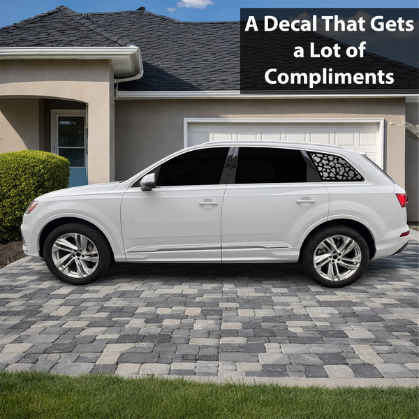 Fits Audi Q7 2017-2026 Animal Leopard Cheetah Cow Window Vinyl Decal Stickers - Bogar Tech Designs
