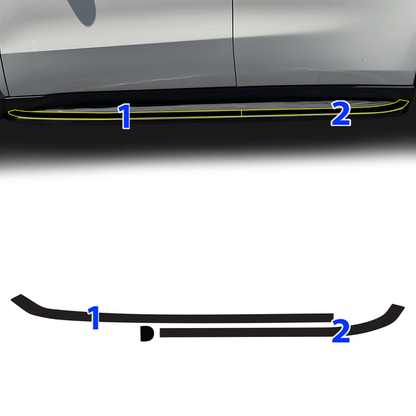 Fits Acura MDX 2014-2016 Vinyl Chrome Delete Grille Blackout Decal Stickers Overlay Film - Bogar Tech Designs