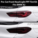 Fits BMW X2 2018-2023 Full Headlight Taillight Precut Smoked PPF Tint Kit Film Overlay  - Bogar Tech Designs