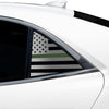 Fits Chevrolet Malibu 2013-2015 Quarter Window American Flag Vinyl Decal Stickers - Bogar Tech Designs