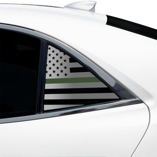 Fits Chevrolet Malibu 2013-2015 Quarter Window American Flag Vinyl Decal Stickers - Bogar Tech Designs