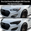 Fits Hyundai Genesis 2013-2016 Full Headlight Taillight Precut Smoked PPF Tint Kit Film Overlay  - Bogar Tech Designs
