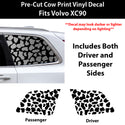 Fits Volvo XC90 2020-2025 Animal Leopard Cheetah Cow Window Vinyl Decal Stickers - Bogar Tech Designs