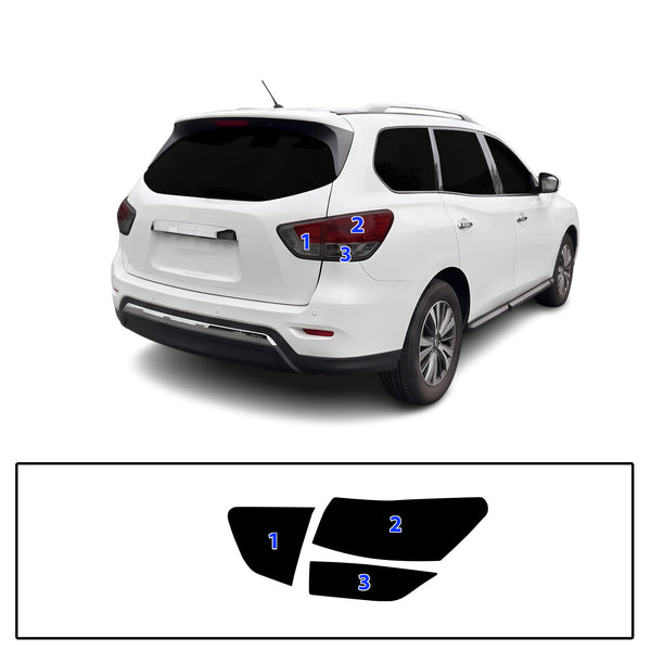 Fits Nissan Pathfinder 2013-2016 Full Headlight Taillight Precut Smoked PPF Tint Kit Film Overlay  - Bogar Tech Designs