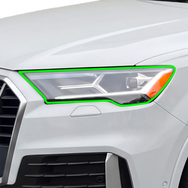 Fits Audi Q7 2020-2024 Full Headlight Taillight Precut Smoked PPF Tint Kit Film Overlay
