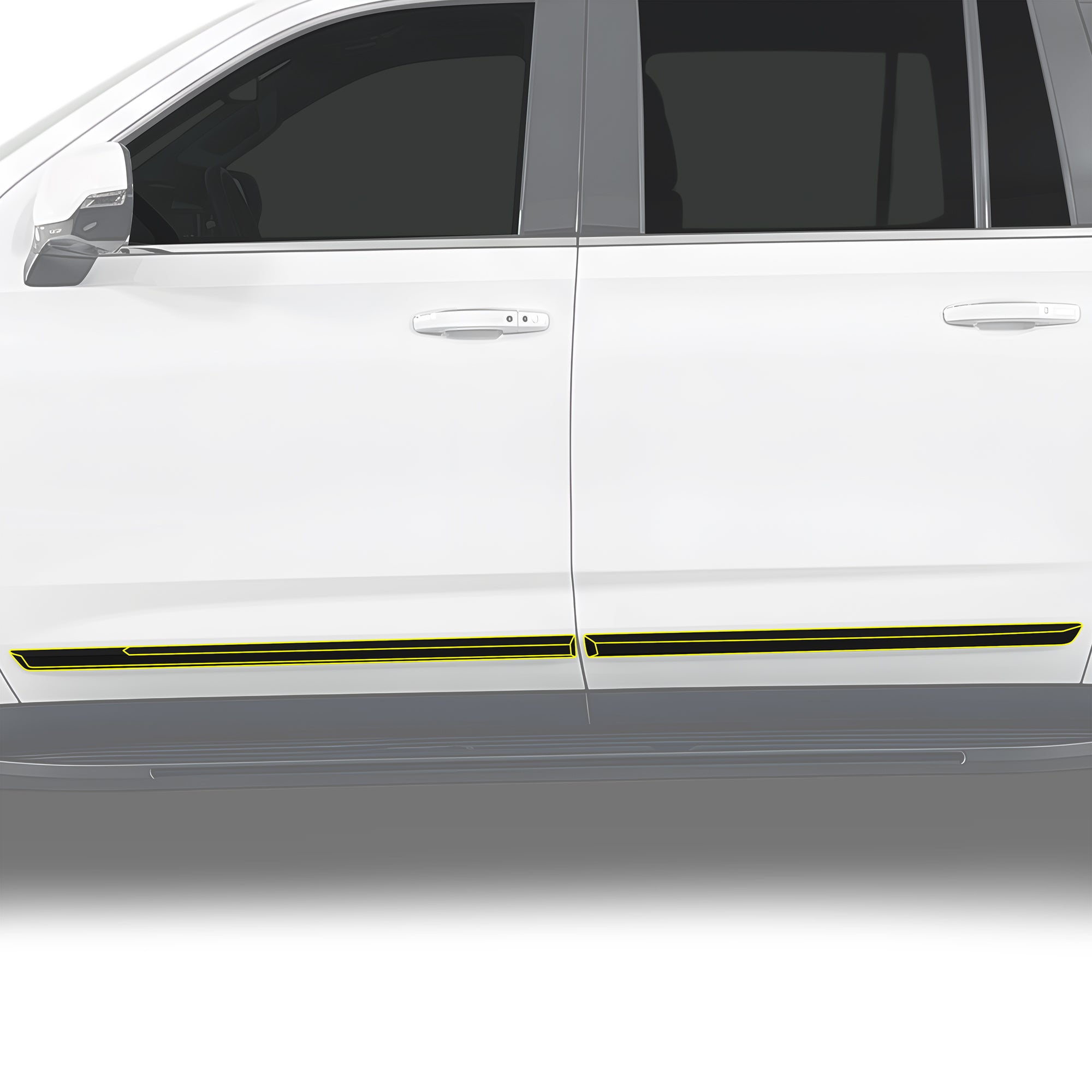 Fits GMC Yukon XL 2025-2026 Vinyl Chrome Delete Grille Blackout Decal Stickers Overlay Film - Bogar Tech Designs