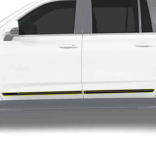 Fits GMC Yukon XL 2025-2026 Vinyl Chrome Delete Grille Blackout Decal Stickers Overlay Film - Bogar Tech Designs