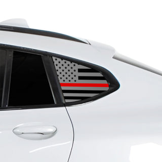 Fits BMW X4 2019-2026 Quarter Window American Flag Vinyl Decal Stickers - Bogar Tech Designs