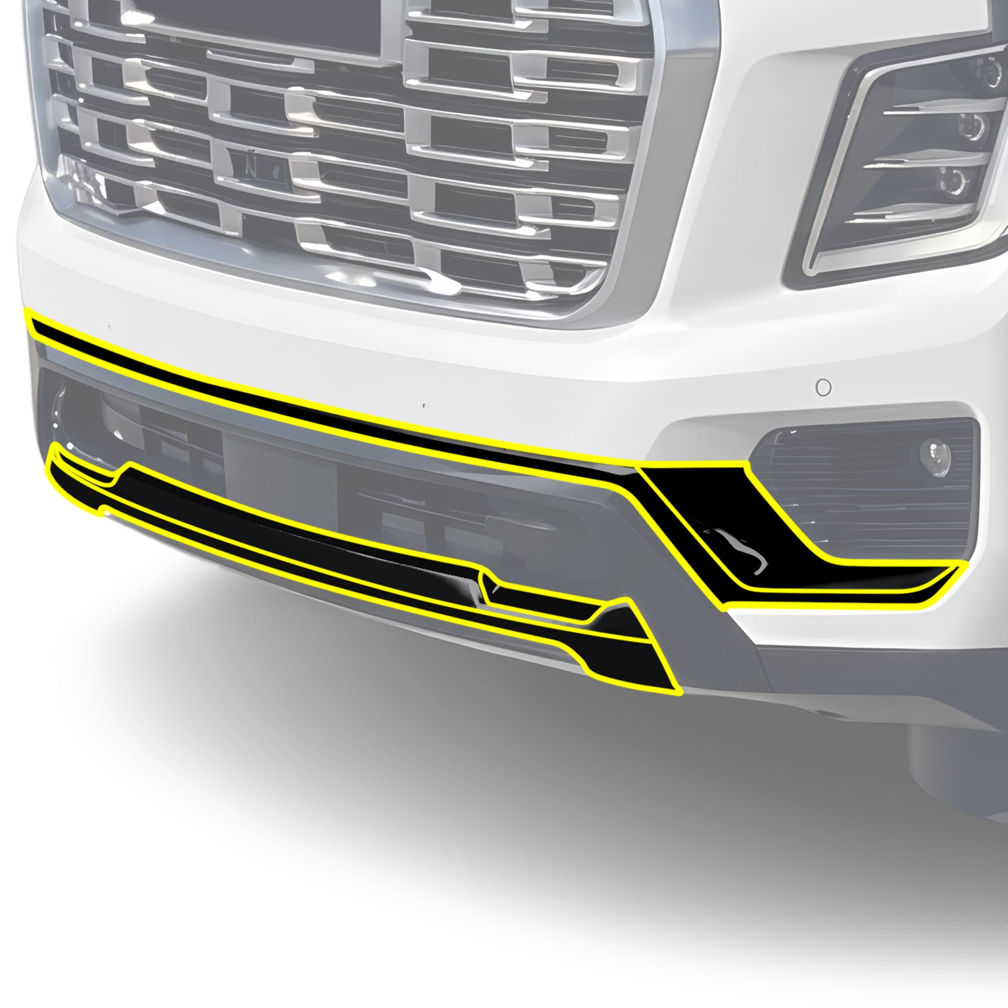 Fits GMC Yukon XL 2025-2026 Vinyl Chrome Delete Grille Blackout Decal Stickers Overlay Film - Bogar Tech Designs