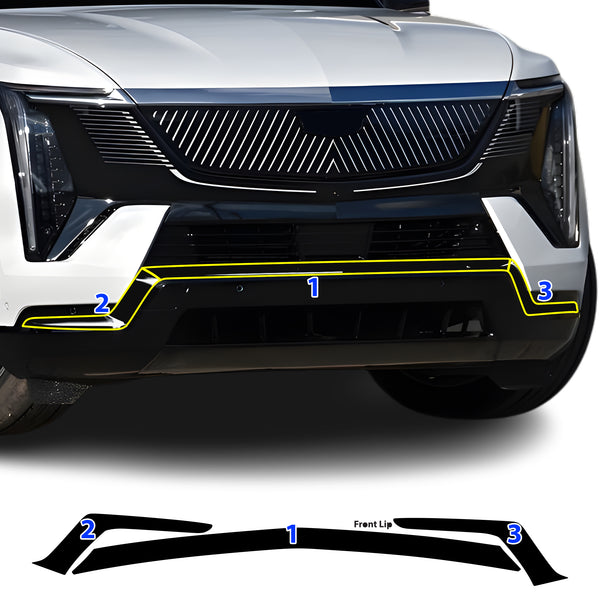 Fits Cadillac Escalade IQ 2025-2026 Vinyl Chrome Delete Grille Blackout Decal Stickers Overlay Film - Bogar Tech Designs