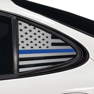 Fits Pontiac Grand Prix 1997-2003 Quarter Window American Flag Vinyl Decal Stickers - Bogar Tech Designs