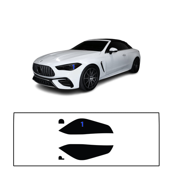 Fits Mercedes-Benz CLE 2024-2026 Full Headlight Taillight Precut Smoked PPF Tint Kit Film Overlay  - Bogar Tech Designs