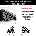 Fits Cadillac XT4 2019-2023 Animal Leopard Cheetah Cow Window Vinyl Decal Stickers - Bogar Tech Designs