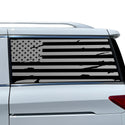 Fits Nissan Quest 2011-2017 Quarter Window American Flag Vinyl Decal Stickers - Bogar Tech Designs