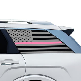Fits Hyundai Palisade 2026-2027 Quarter Window American Flag Vinyl Decal Stickers - Bogar Tech Designs