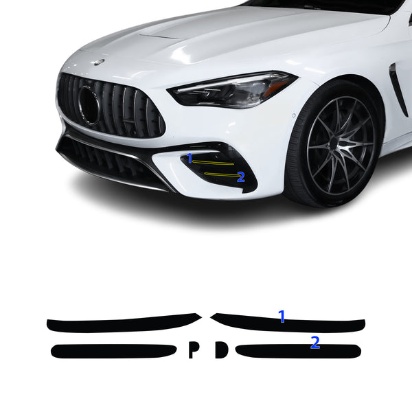 Fits Mercedes-Benz CLE 2024-2026 Vinyl Chrome Delete Grille Blackout Decal Stickers Overlay Film - Bogar Tech Designs