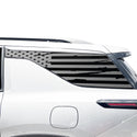 Fits Chevrolet Traverse 2024-2026 Quarter Window American Flag Vinyl Decal Stickers - Bogar Tech Designs