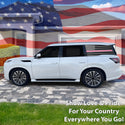 Fits Infiniti QX80 2025-2027 Quarter Window American Flag Vinyl Decal Stickers - Bogar Tech Designs
