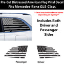 Fits Mercedes-Benz GLS 2024-2026 Quarter Window American Flag Vinyl Decal Stickers - Bogar Tech Designs