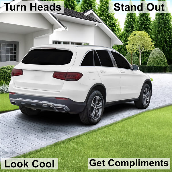 Fits Mercedes-Benz GLC-Class 2016-2022 Full Headlight Taillight Precut Smoked PPF Tint Kit Film Overlay  - Bogar Tech Designs