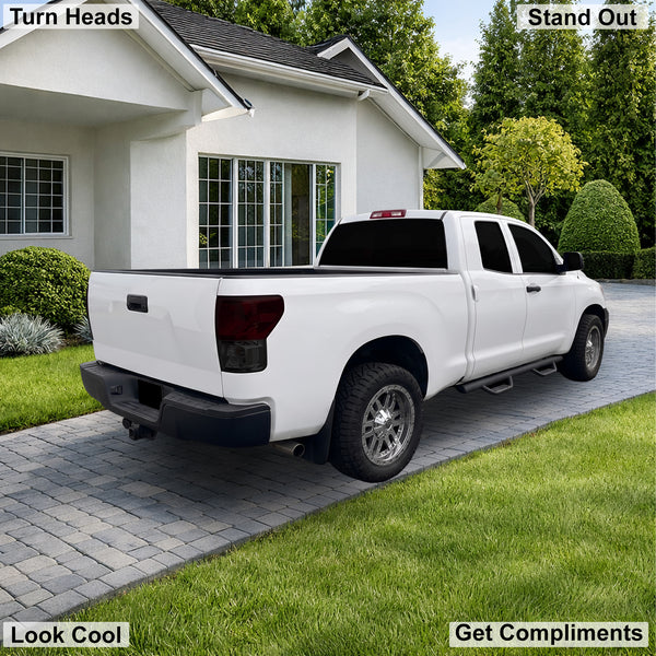 Fits Toyota Tundra 2007-2013 Full Headlight Taillight Precut Smoked PPF Tint Kit Film Overlay  - Bogar Tech Designs
