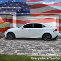 Fits Lexus IS 2017-2020 Quarter Window American Flag Vinyl Decal Stickers - Bogar Tech Designs