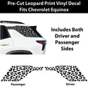 Fits Chevrolet Equinox 2025-2027 Animal Leopard Cheetah Cow Window Vinyl Decal Stickers - Bogar Tech Designs