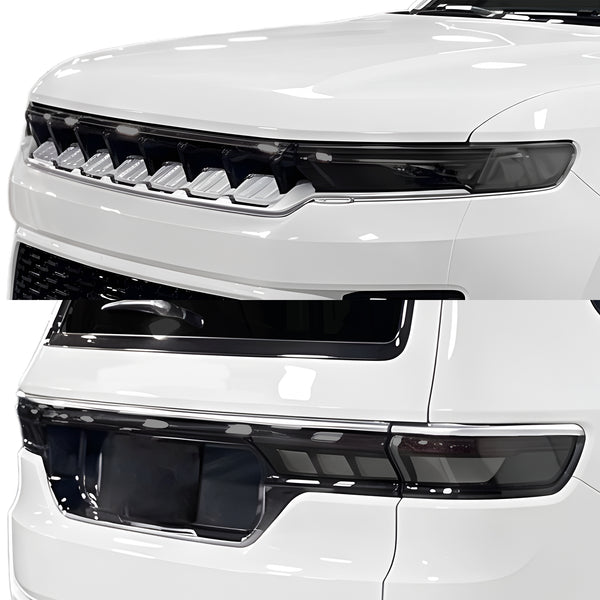 Fits Jeep Grand Wagoneer L 2026-2027 Full Headlight Taillight Precut Smoked PPF Tint Kit Film Overlay  - Bogar Tech Designs