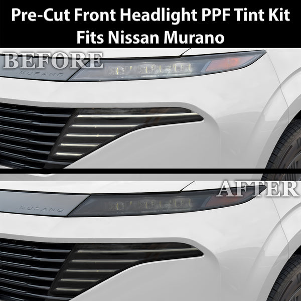 Fits Nissan Murano 2025-2026 Full Headlight Taillight Precut Smoked PPF Tint Kit Film Overlay  - Bogar Tech Designs