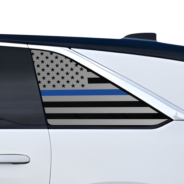 Fits Cadillac Escalade IQ 2025-2026 Quarter Window American Flag Vinyl Decal Stickers - Bogar Tech Designs