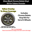 Fits Subaru Forester 2025-2027 Vinyl Chrome Delete Grille Blackout Decal Stickers Overlay Film - Bogar Tech Designs