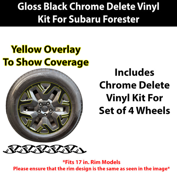 Fits Subaru Forester 2025-2027 Vinyl Chrome Delete Grille Blackout Decal Stickers Overlay Film - Bogar Tech Designs