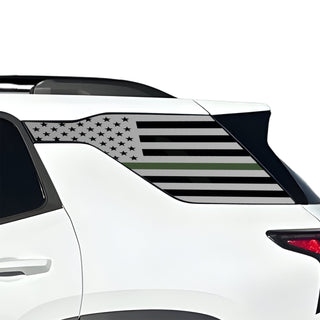 Fits Chevrolet Equinox 2025-2027 Quarter Window American Flag Vinyl Decal Stickers - Bogar Tech Designs