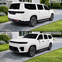 Fits Jeep Grand Wagoneer L 2026-2027 Full Headlight Taillight Precut Smoked PPF Tint Kit Film Overlay  - Bogar Tech Designs