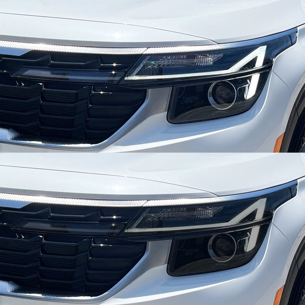 Fits Kia Seltos 2024-2025 Full Headlight Taillight Precut Smoked PPF Tint Kit Film Overlay  - Bogar Tech Designs