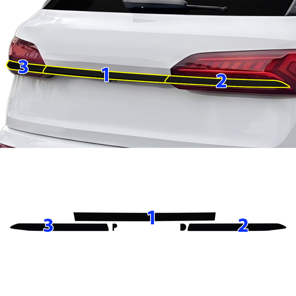Fits Audi Q7 2020-2024 Vinyl Chrome Delete Grille Blackout Decal Stickers Overlay Film - Bogar Tech Designs