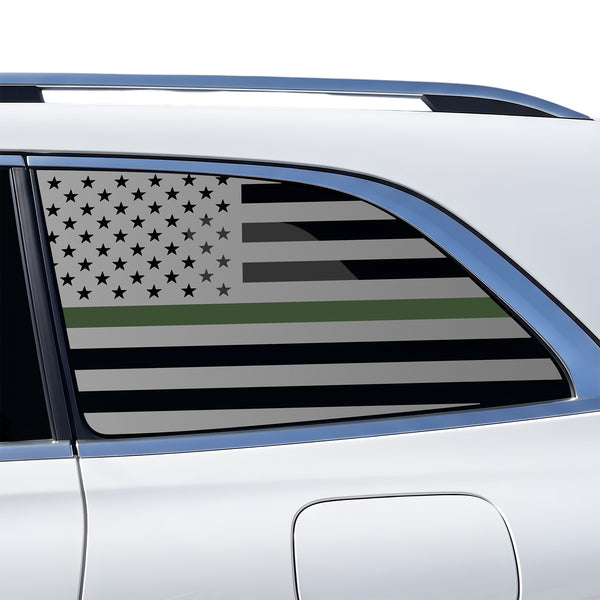 Fits Mercedes-Benz GLS 2024-2026 Quarter Window American Flag Vinyl Decal Stickers - Bogar Tech Designs