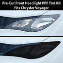 Fits Chrysler Voyager 2020-2025 Full Headlight Taillight Precut Smoked PPF Tint Kit Film Overlay  - Bogar Tech Designs