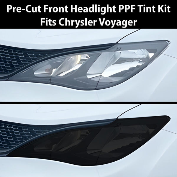 Fits Chrysler Voyager 2020-2025 Full Headlight Taillight Precut Smoked PPF Tint Kit Film Overlay  - Bogar Tech Designs