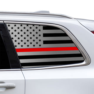 Fits Volvo XC90 2020-2025 Quarter Window American Flag Vinyl Decal Stickers - Bogar Tech Designs