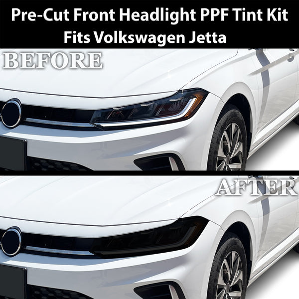 Fits Volkswagen Jetta 2025-2026 Full Headlight Taillight Precut Smoked PPF Tint Kit Film Overlay  - Bogar Tech Designs