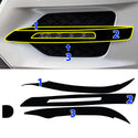 Fits Mercedes-Benz GLK 2013-2015 Vinyl Chrome Delete Grille Blackout Decal Stickers Overlay Film - Bogar Tech Designs